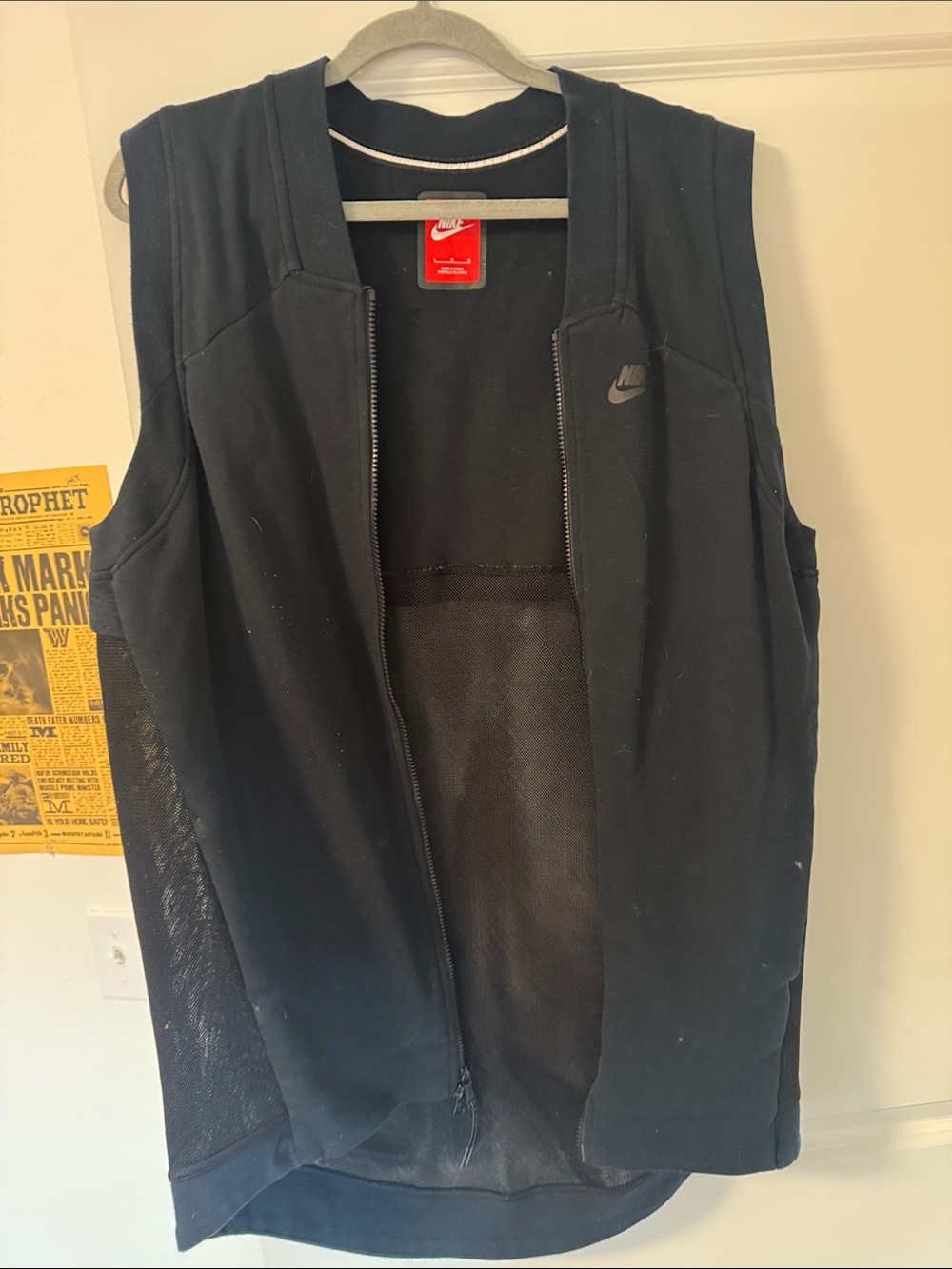 Nike Black Sleeveless Zip-Up Training Vest